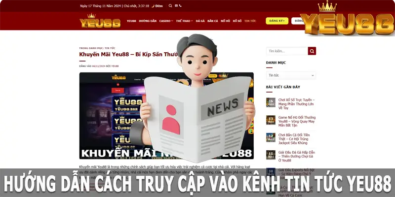 Hướng dẫn cách truy cập vào kênh tin tức Yeu88 nhanh chóng