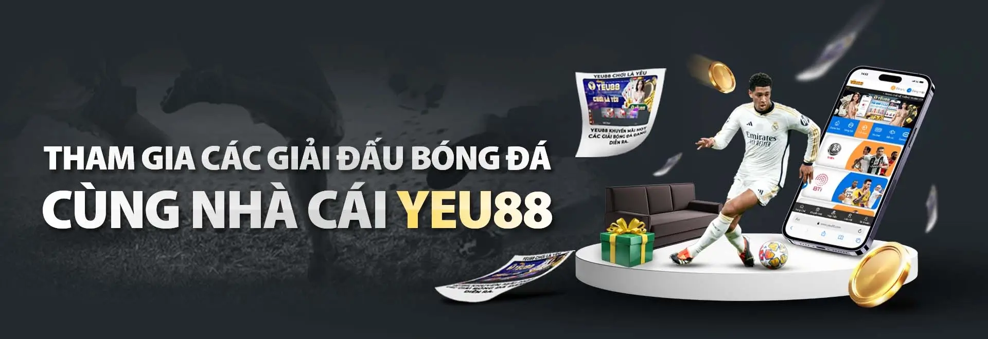 Tham gia các giải đấu bóng đá cùng nhà cái yeu88